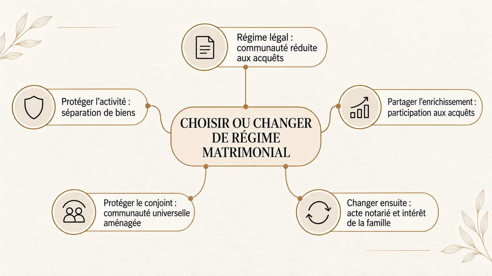 Choisir ou changer de régime matrimonial